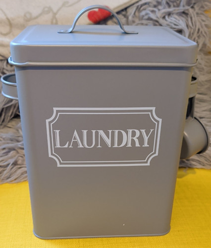 Laundry kitchen storage tin - kitchen,