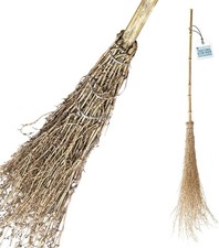 Witches Broom Full Size Broomstick Besom Halloween Witch Prop Decor Party Garden
