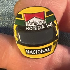 Honda Helmet Shaped Marlboro Adverting Enamel Pin Badge