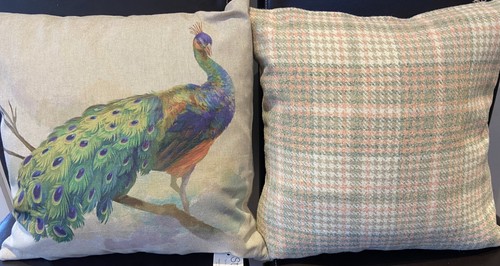 Stunning peacock cushion cover - peacock,