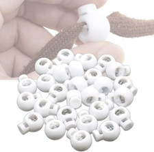 120pcs White Plastic Single