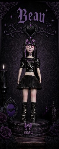 Beau gothic doll figure - gothic,