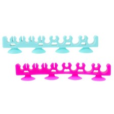  2 Pcs Makeup Brush Drying Holder Cosmetic Display Stand Rack with Suction Cup