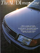 Audi Magazine Summer 1991 UK Market Brochure 100, Coupe S2, Wanderer W25K