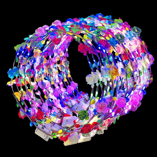 Pcs led flower crowns - pcs,