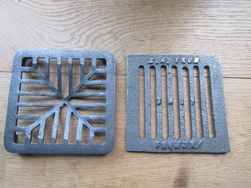 Square slanted flat cast iron - slanted,