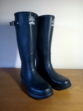Woodland Wide Fit Wellington Boots Men Women Navy Wellies Size 8