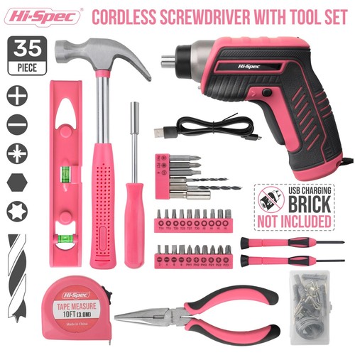 Screwdriver cordless 35pc - cordless,