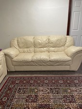 3 piece  Leather  sofa  set  .