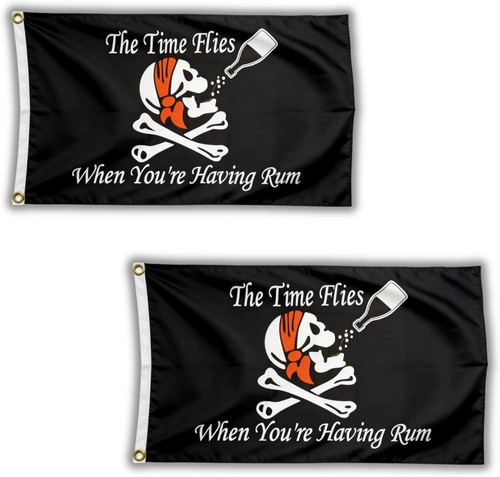 2pcs pirate flag - flag, rum