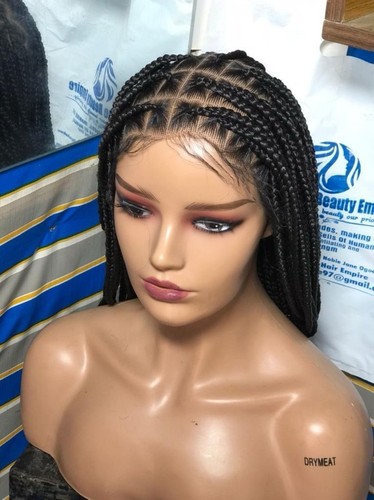 Knotless braided wig full - wig, lace