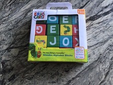 Eric Carle the very hungry caterpillar wooden alphabet blocks- 12 months.