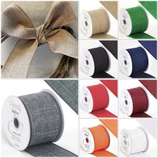 63MM Luxury Wired Edged Burlap