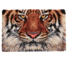 Large Brown Tiger Face Latch