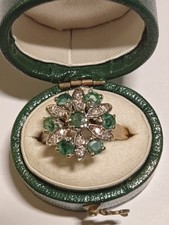 9ct Gold Emerald & Diamond