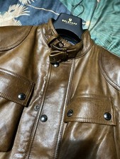 Belstaff Trailmaster Leather Jacket Burnt Cuervo Special Colour Limited Size S 