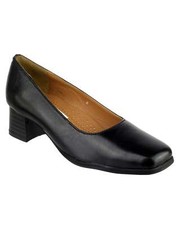 Amblers Walford Ladies Cabin Crew Formal Office Low Block Heel Court Shoes