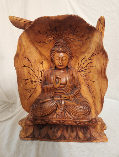 Hand carved wooden buddha - hand,