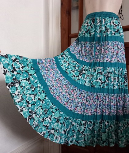 Vtg look tiered gypsy maxi - vtg,