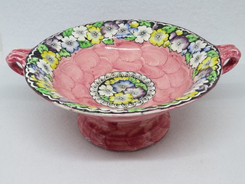 Maling pottery tazza - maling, tazza/
