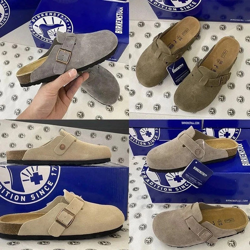 Birkenstock taupe suede - taupe,