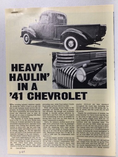 Chev255 vintage article 1941 - vintage,