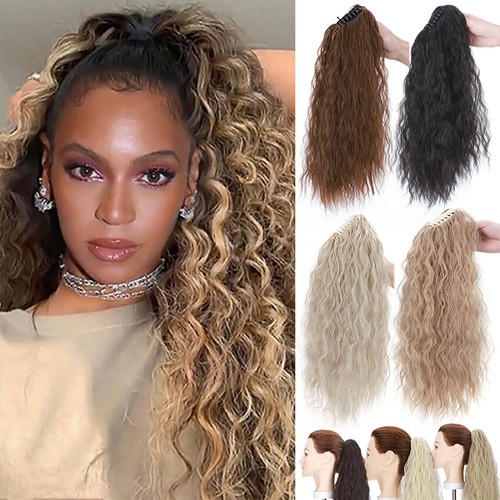 Clip ponytail - in, hair