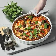 Flan Dish White Porcelain