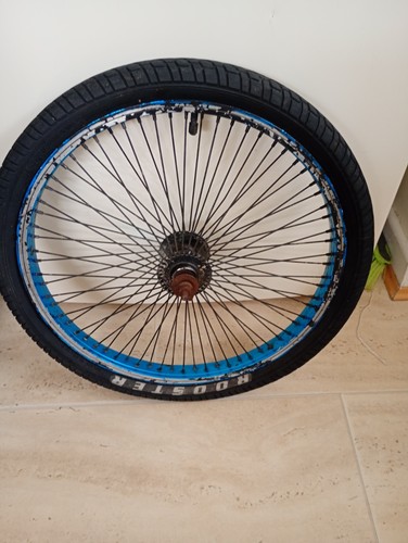 Redline blue bmx wheel - blue,