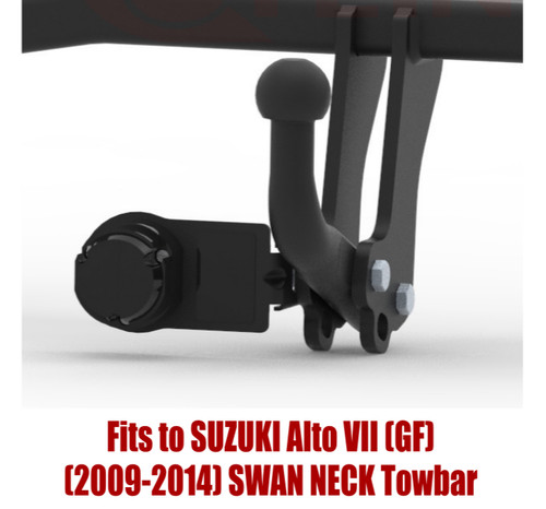 Swan neck tow bar for - swan,