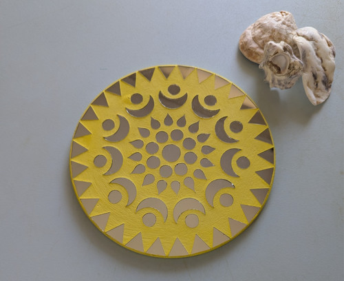 Handmade mosaic mirror 8cm - mirror, 14.8cm
