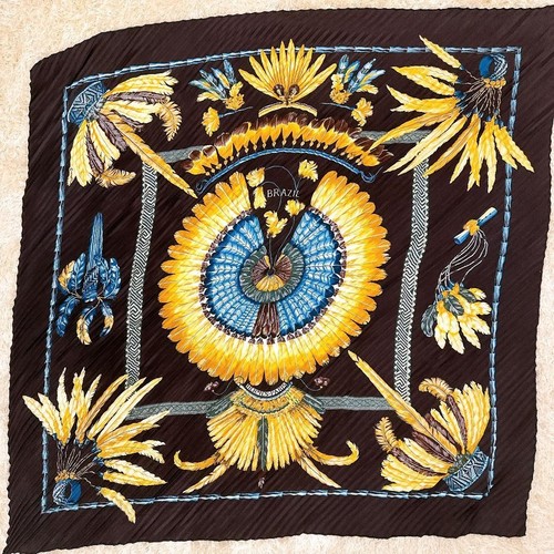 Hermes carre brazil - hermes, pleated