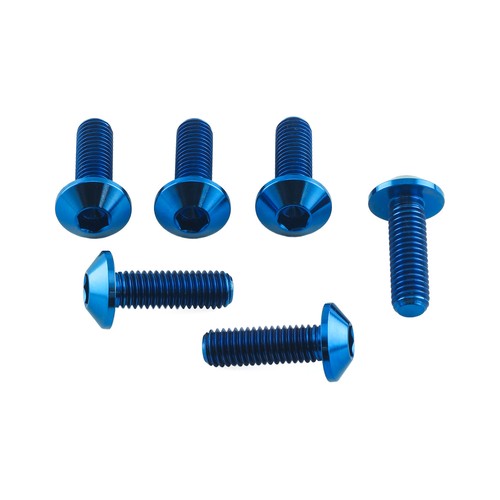 Titanium disc bolts blue - disc,
