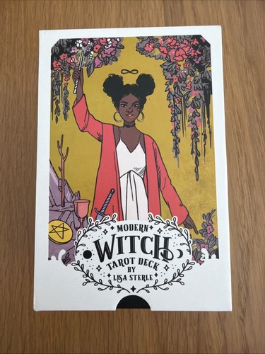 Modern witch tarot deck opened - modern,
