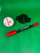 Golf Ball Stencil Line Marker Personalise with your own initials Marker Pen Inc