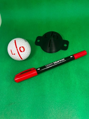 Golf ball stencil line - ball,