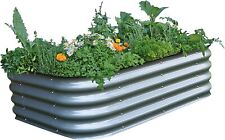 Garden Gear Steel Raised Vegetable Flower Planter Trough Grow Bed Box Six Shapes