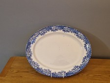  Antique Britannia Pottery " Peony" Platter. VGC.