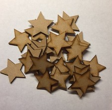 Wooden 80mm Stars Shape Craft Blanks, laser cut Wedding, Guestbook,cut out mdf