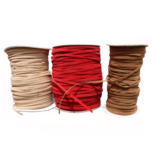 Faux suede leather folded