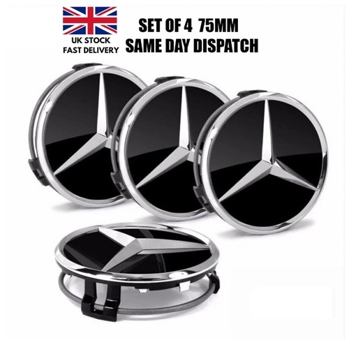 Mercedes black alloy - 4x,