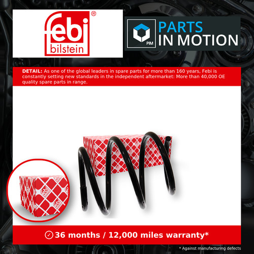 Coil spring front - front, febi