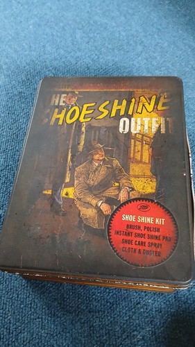 The shoeshine outfit tin box - the,