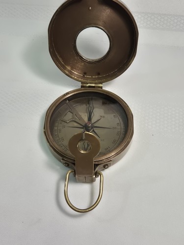 Brass sundial compass - brass, compass.