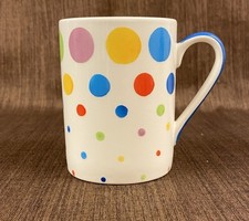 Whittard Of Chelsea Coffee Mug. Brightly coloured spotted design.