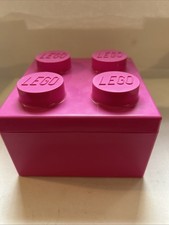 Lego storage case pink - pink, brick
