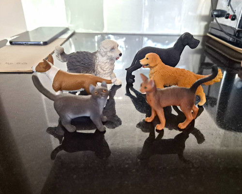 Schleich pets dog - &, cats