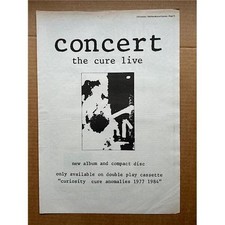 CURE CONCERT POSTER SIZED