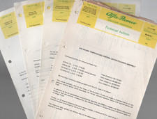 Alfa Romeo Direction Service Information Sheets & Technical Bulletin 1980