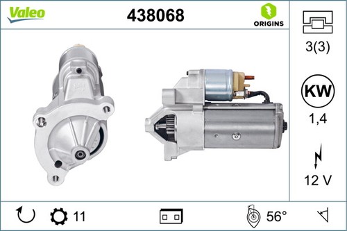 438068 valeo starter for - valeo,